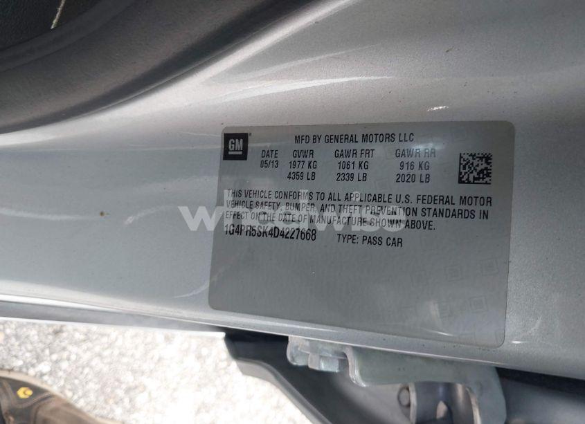 Photo 9 of 2013 Buick Verano CONVENIENCE GROUP (VIN 1G4PR5SK4D4227668)