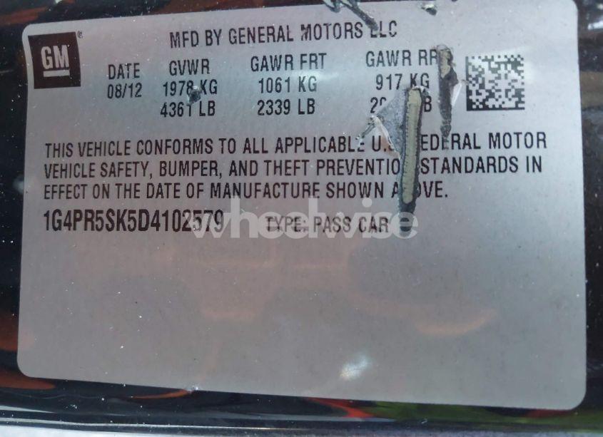 Photo 9 of 2013 Buick Verano CONVENIENCE GROUP (VIN 1G4PR5SK5D4102579)