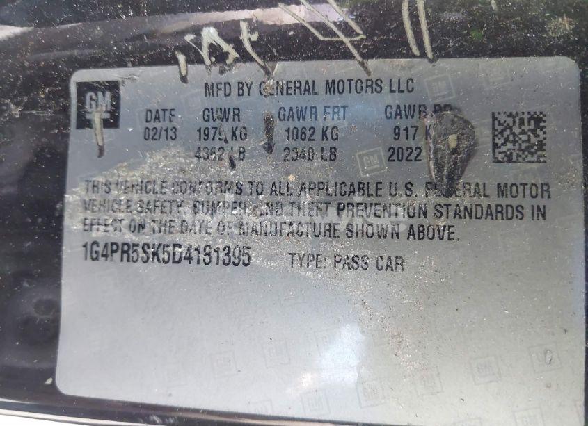 Photo 9 of 2013 Buick Verano CONVENIENCE GROUP (VIN 1G4PR5SK5D4181395)