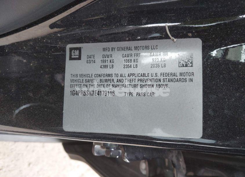 Photo 9 of 2014 Buick Verano CONVENIENCE GROUP (VIN 1G4PR5SK7E4179116)