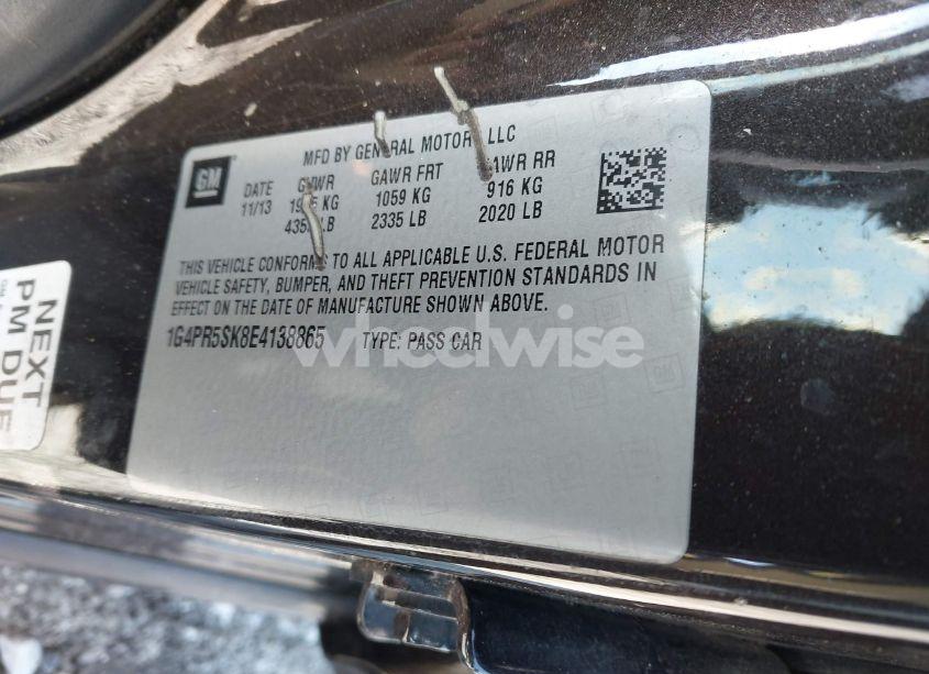 Photo 9 of 2014 Buick Verano CONVENIENCE GROUP (VIN 1G4PR5SK8E4138865)