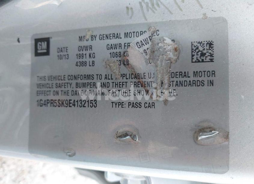 Photo 9 of 2014 Buick Verano CONVENIENCE GROUP (VIN 1G4PR5SK9E4132153)