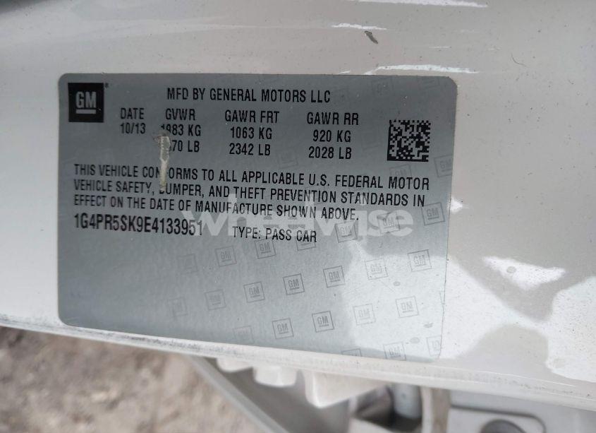 Photo 9 of 2014 Buick Verano CONVENIENCE GROUP (VIN 1G4PR5SK9E4133951)