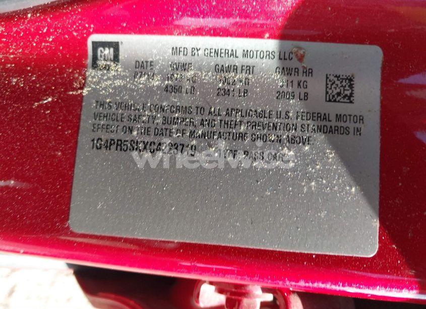 Photo 9 of 2012 Buick Verano CONVENIENCE GROUP (VIN 1G4PR5SKXC4223719)