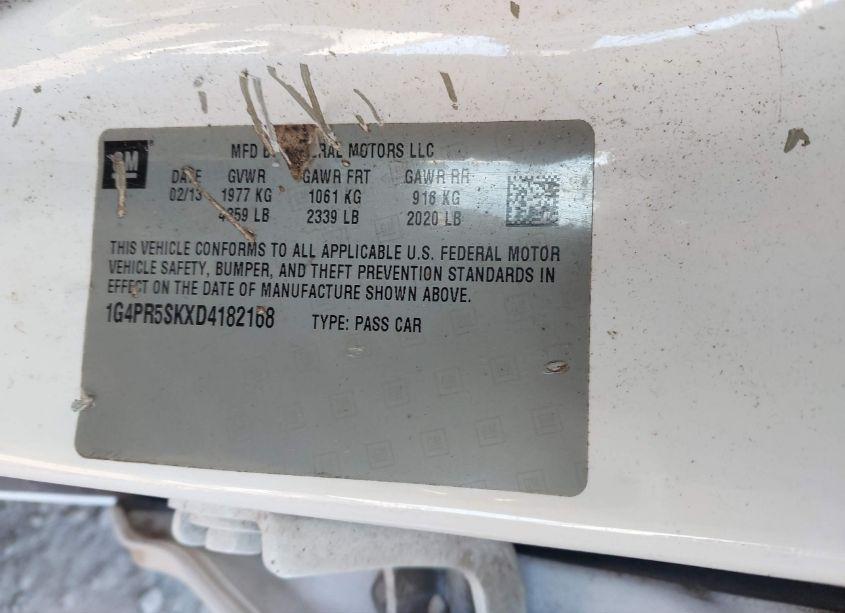 Photo 9 of 2013 Buick Verano CONVENIENCE GROUP (VIN 1G4PR5SKXD4182168)