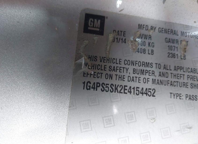 Photo 9 of 2014 Buick Verano LEATHER GROUP (VIN 1G4PS5SK2E4154452)