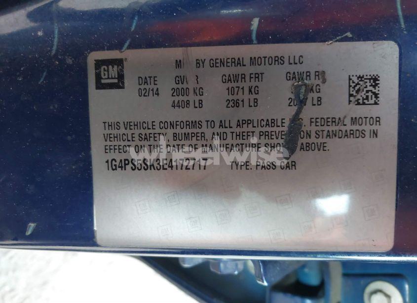 Photo 9 of 2014 Buick Verano LEATHER GROUP (VIN 1G4PS5SK3E4172717)