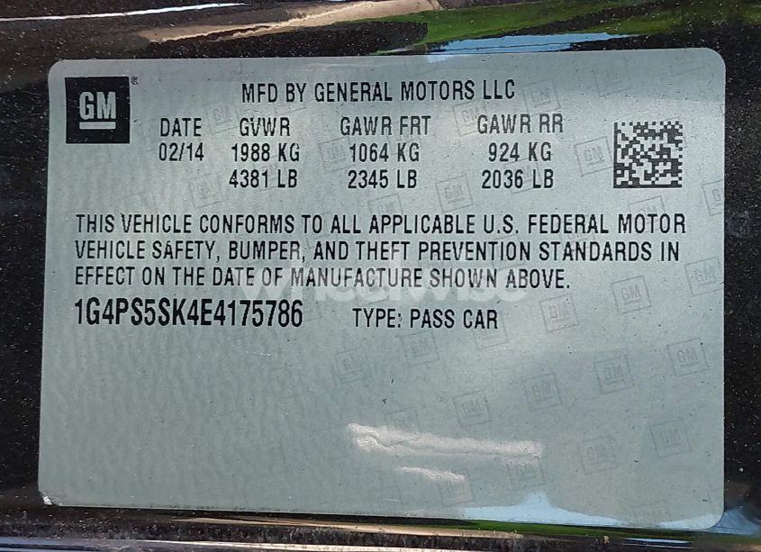 Photo 9 of 2014 Buick Verano LEATHER GROUP (VIN 1G4PS5SK4E4175786)