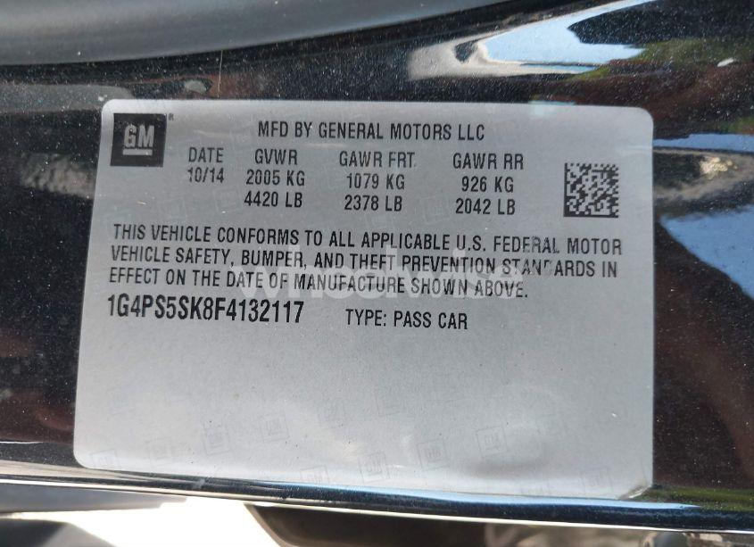 Photo 9 of 2015 Buick Verano LEATHER GROUP (VIN 1G4PS5SK8F4132117)