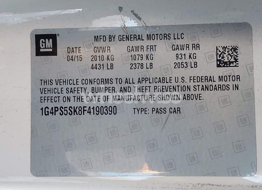 Photo 9 of 2015 Buick Verano LEATHER GROUP (VIN 1G4PS5SK8F4190390)