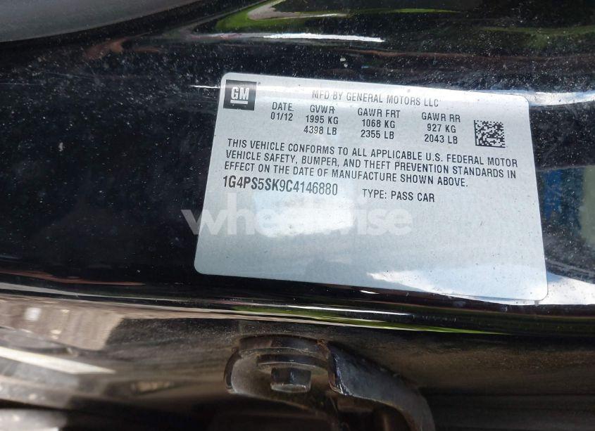 Photo 9 of 2012 Buick Verano LEATHER GROUP (VIN 1G4PS5SK9C4146880)