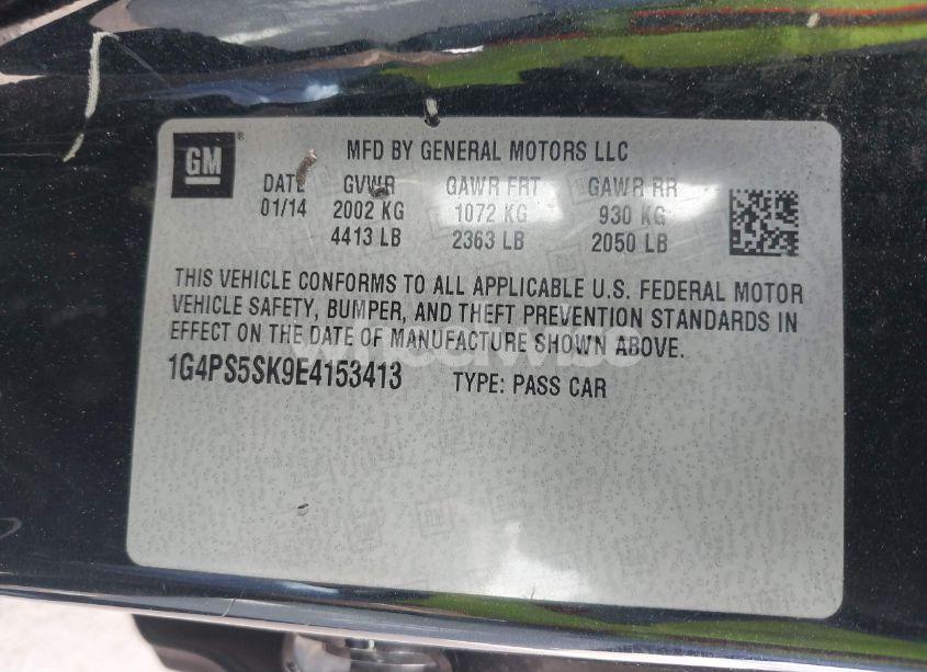 Photo 9 of 2014 Buick Verano LEATHER GROUP (VIN 1G4PS5SK9E4153413)