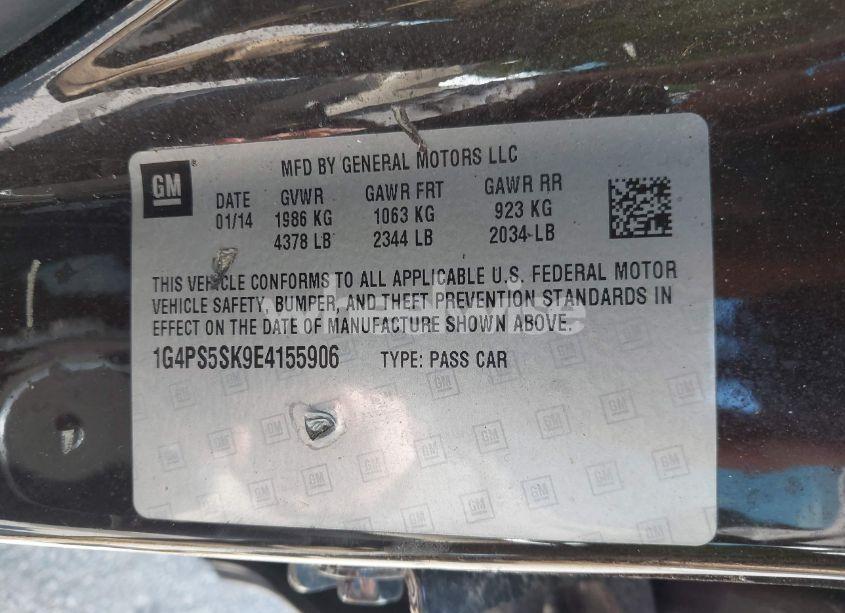 Photo 9 of 2014 Buick Verano LEATHER GROUP (VIN 1G4PS5SK9E4155906)