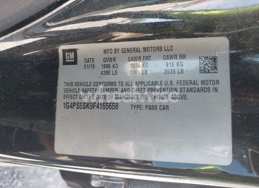 Photo 9 of 2015 Buick Verano LEATHER GROUP (VIN 1G4PS5SK9F4165658)