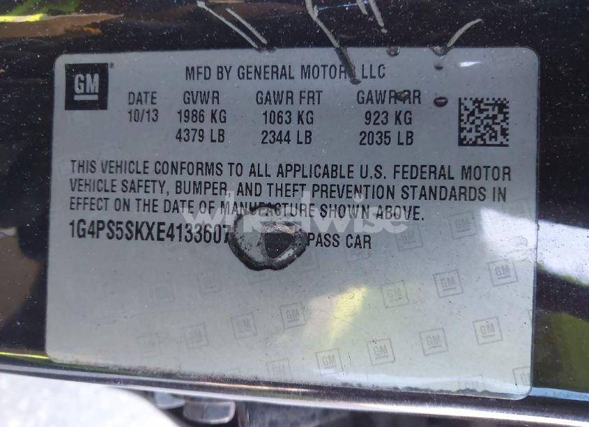 Photo 9 of 2014 Buick Verano LEATHER GROUP (VIN 1G4PS5SKXE4133607)