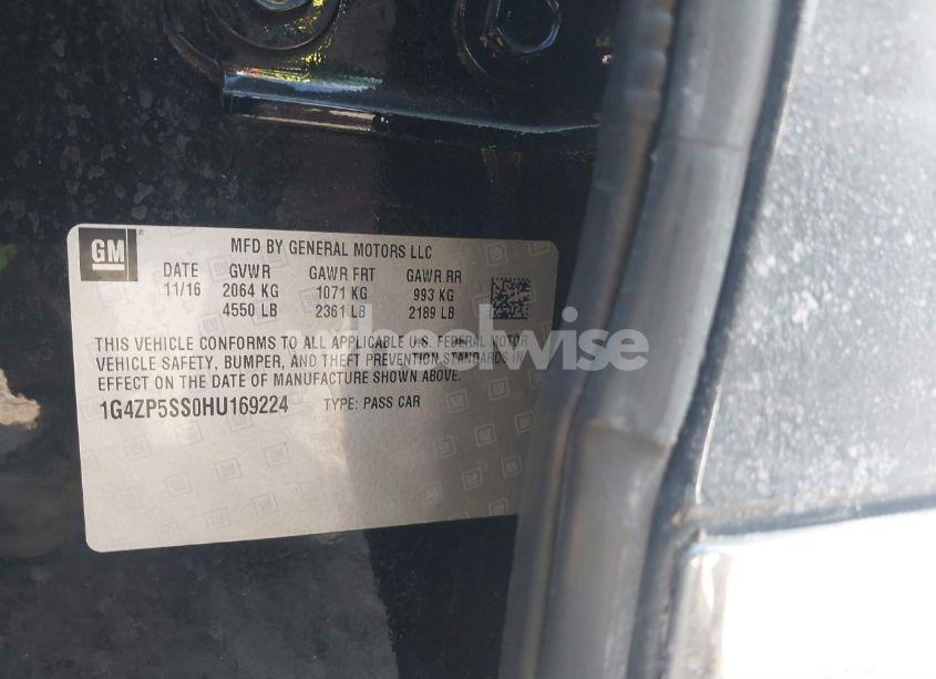 Photo 9 of 2017 Buick Lacrosse ESSENCE (VIN 1G4ZP5SS0HU169224)