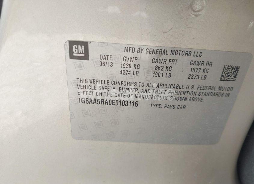 Photo 9 of 2014 Cadillac Ats STANDARD (VIN 1G6AA5RA0E0103116)