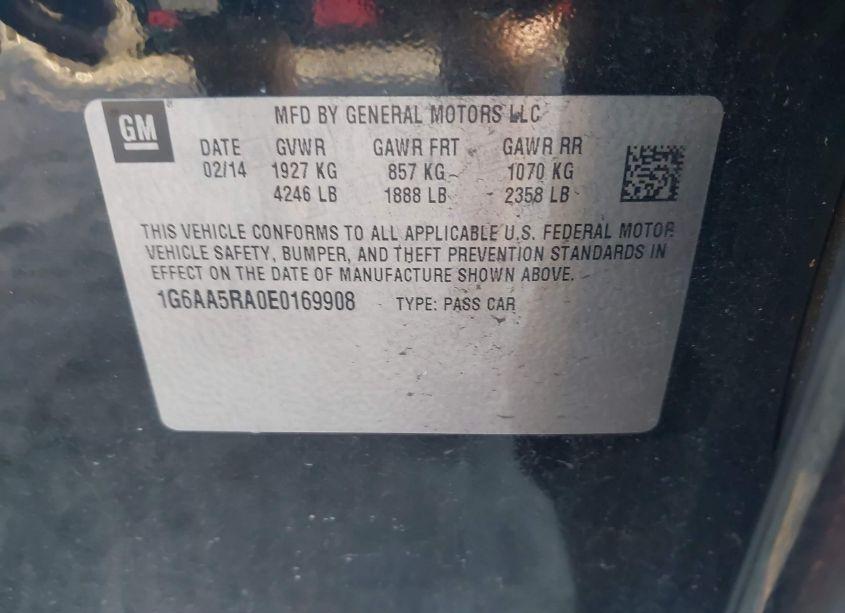 Photo 9 of 2014 Cadillac Ats STANDARD (VIN 1G6AA5RA0E0169908)