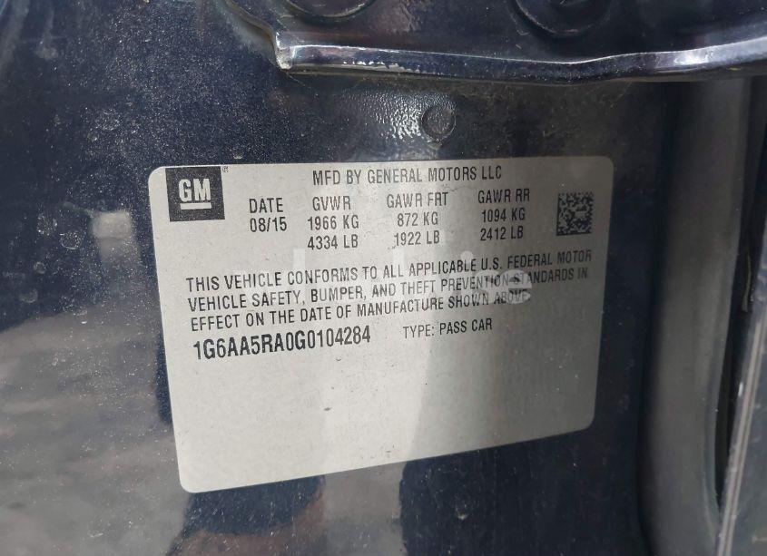 Photo 9 of 2016 Cadillac Ats STANDARD (VIN 1G6AA5RA0G0104284)