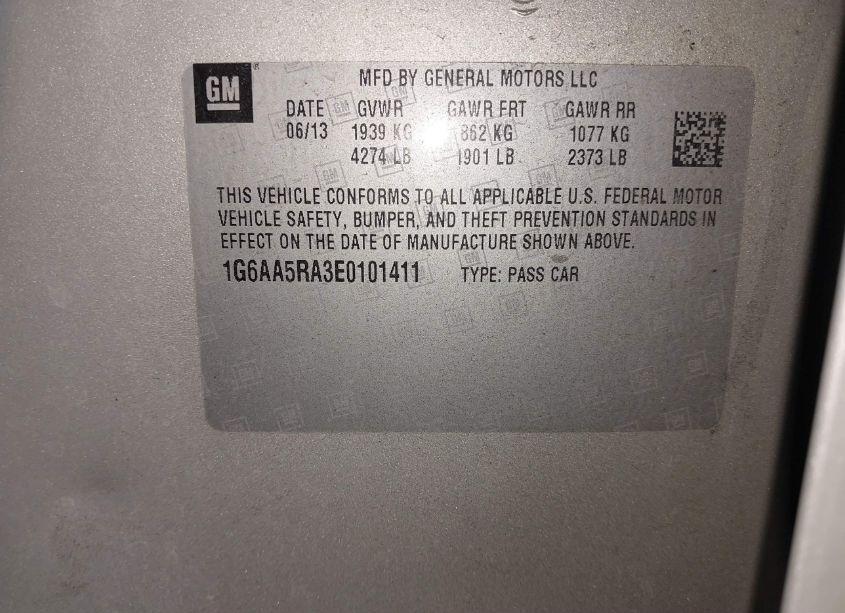 Photo 9 of 2014 Cadillac Ats STANDARD (VIN 1G6AA5RA3E0101411)