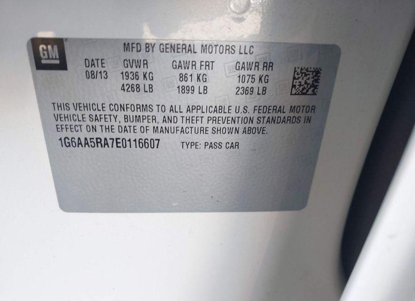 Photo 9 of 2014 Cadillac Ats STANDARD (VIN 1G6AA5RA7E0116607)