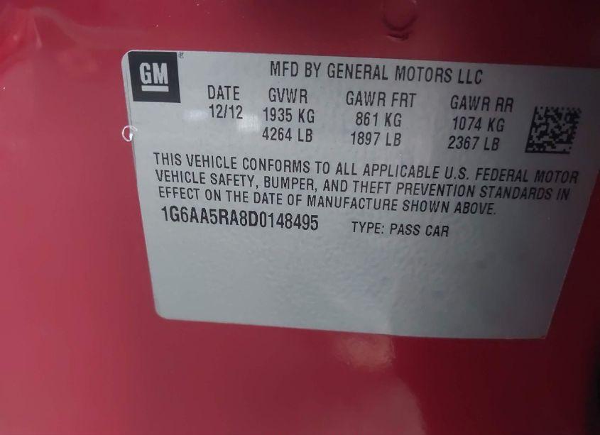 Photo 9 of 2013 Cadillac Ats STANDARD (VIN 1G6AA5RA8D0148495)