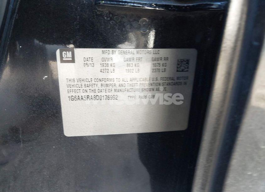 Photo 9 of 2013 Cadillac Ats STANDARD (VIN 1G6AA5RA8D0176992)