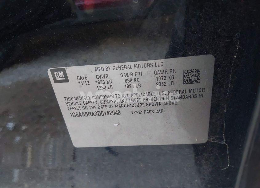 Photo 9 of 2013 Cadillac Ats STANDARD (VIN 1G6AA5RA9D0142043)