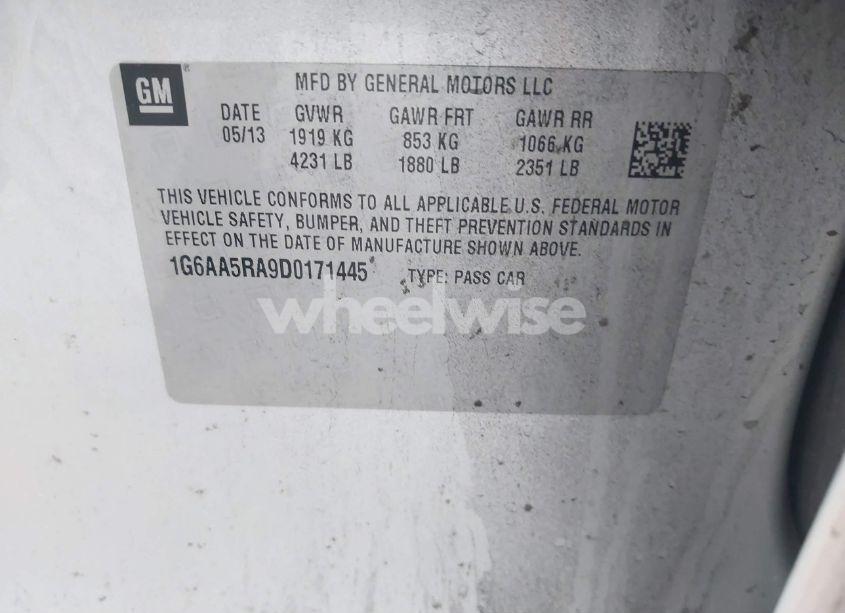 Photo 9 of 2013 Cadillac Ats STANDARD (VIN 1G6AA5RA9D0171445)