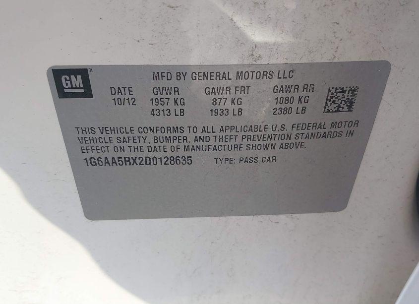 Photo 9 of 2013 Cadillac Ats STANDARD (VIN 1G6AA5RX2D0128635)