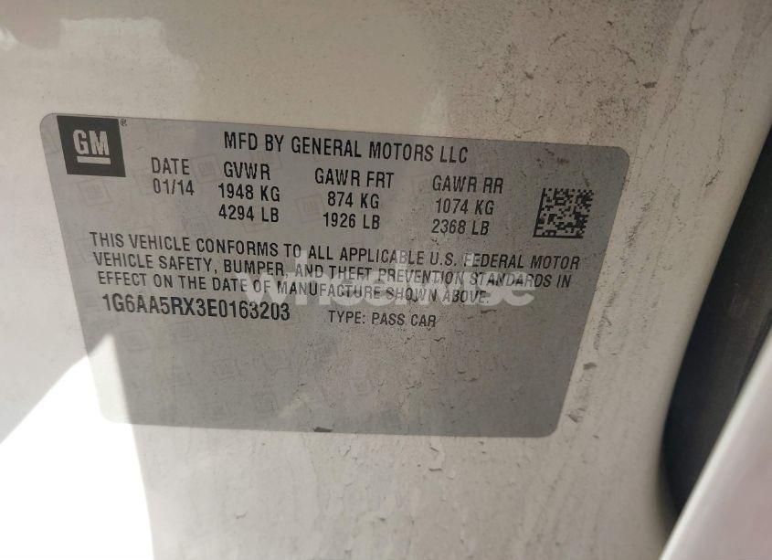 Photo 9 of 2014 Cadillac Ats STANDARD (VIN 1G6AA5RX3E0163203)