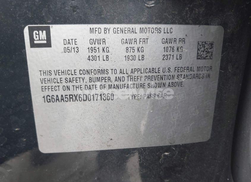 Photo 9 of 2013 Cadillac Ats STANDARD (VIN 1G6AA5RX6D0171360)