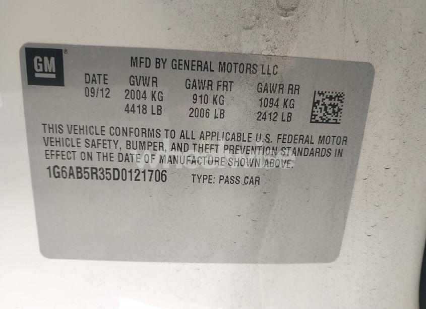 Photo 9 of 2013 Cadillac Ats LUXURY (VIN 1G6AB5R35D0121706)