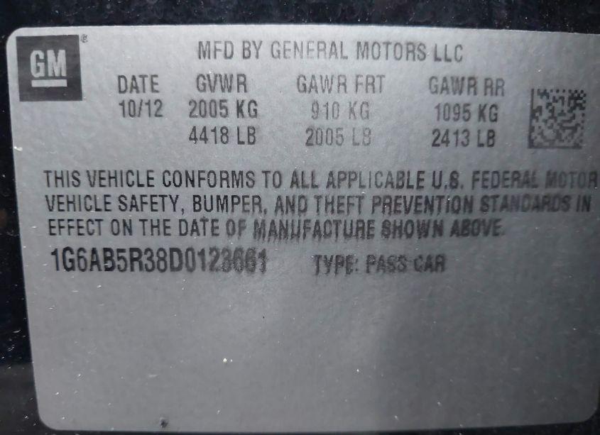 Photo 9 of 2013 Cadillac Ats LUXURY (VIN 1G6AB5R38D0123661)