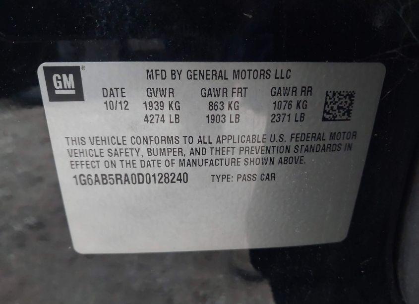 Photo 9 of 2013 Cadillac Ats LUXURY (VIN 1G6AB5RA0D0128240)