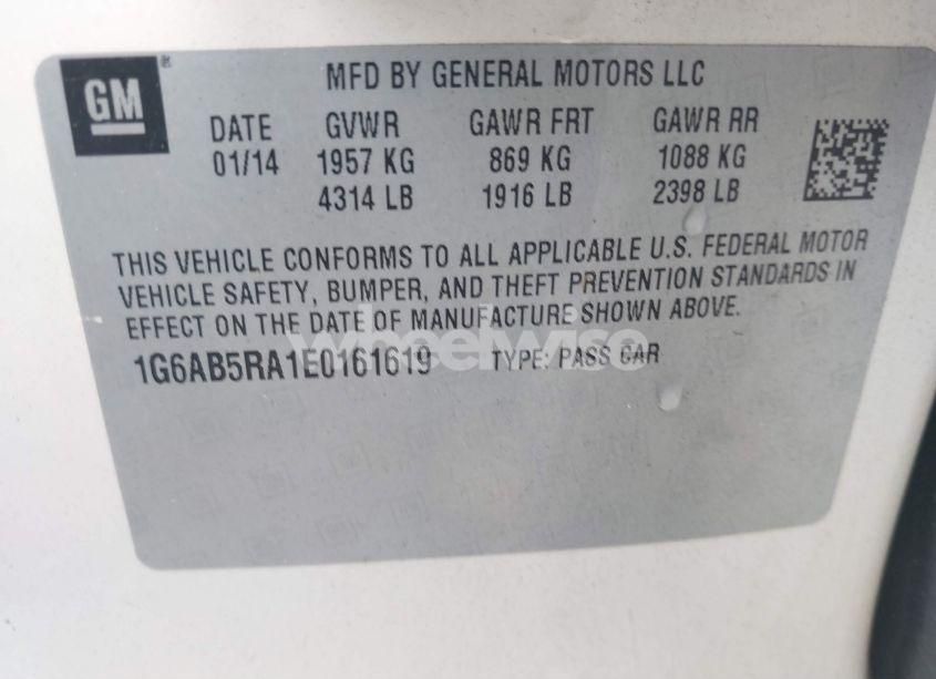 Photo 9 of 2014 Cadillac Ats LUXURY (VIN 1G6AB5RA1E0161619)