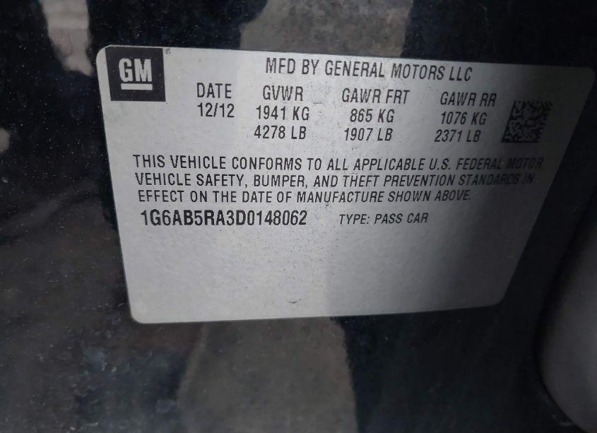 Photo 9 of 2013 Cadillac Ats LUXURY (VIN 1G6AB5RA3D0148062)