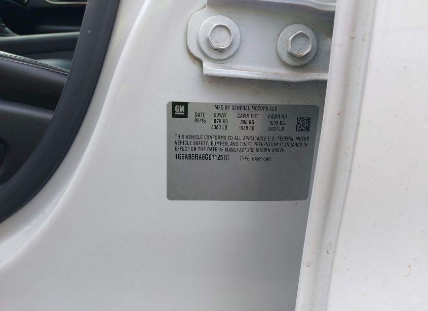 Photo 9 of 2016 Cadillac Ats LUXURY COLLECTION (VIN 1G6AB5RA6G0112516)