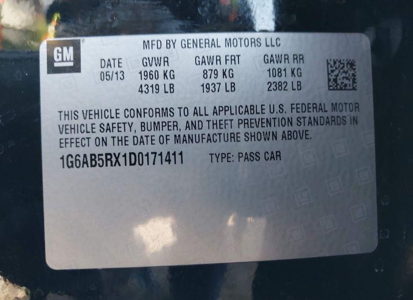 Photo 9 of 2013 Cadillac Ats LUXURY (VIN 1G6AB5RX1D0171411)