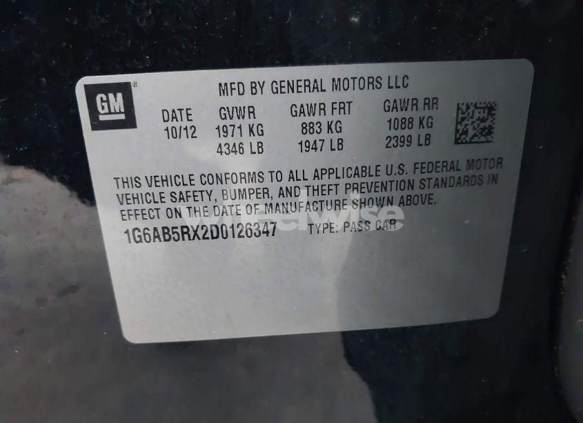 Photo 9 of 2013 Cadillac Ats LUXURY (VIN 1G6AB5RX2D0126347)