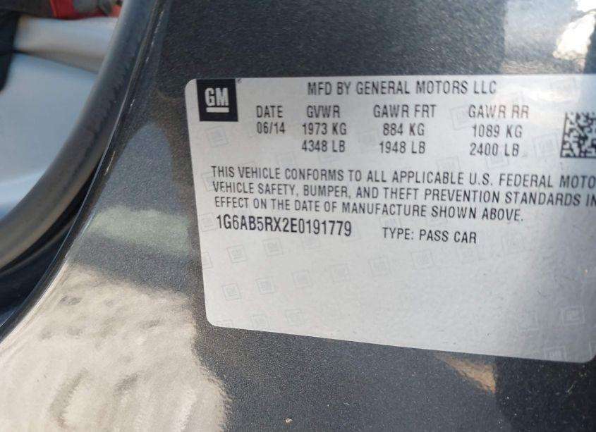 Photo 9 of 2014 Cadillac Ats LUXURY (VIN 1G6AB5RX2E0191779)