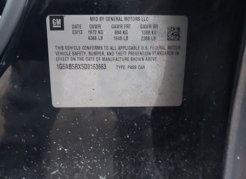 Photo 9 of 2013 Cadillac Ats LUXURY (VIN 1G6AB5RX5D0163683)