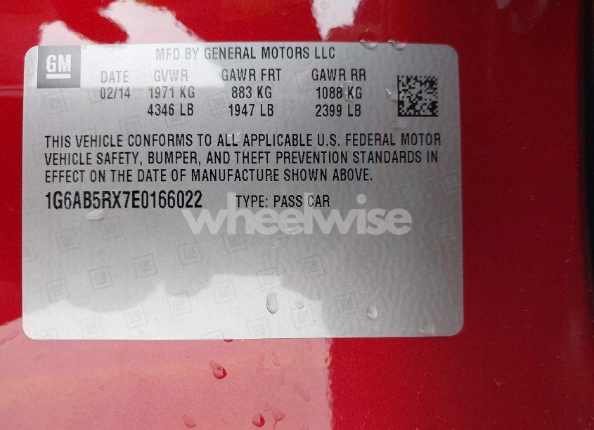 Photo 9 of 2014 Cadillac Ats LUXURY (VIN 1G6AB5RX7E0166022)