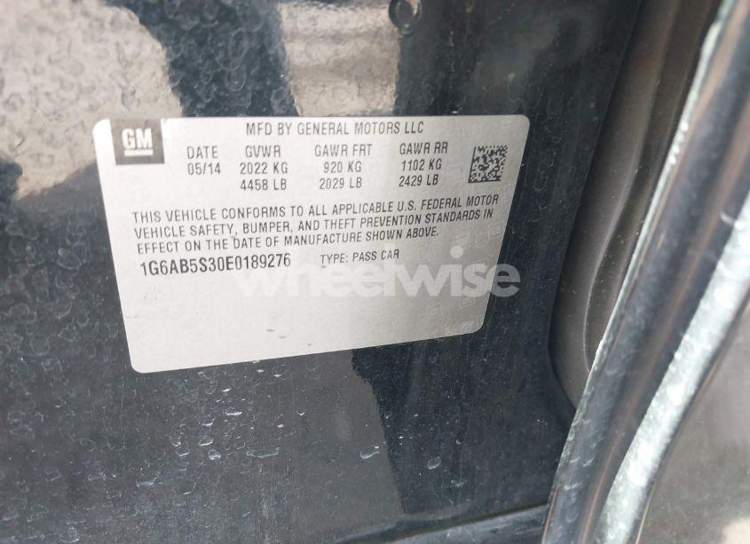 Photo 9 of 2014 Cadillac Ats LUXURY (VIN 1G6AB5S30E0189276)