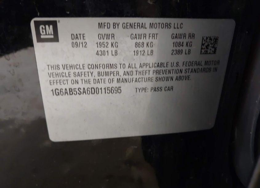 Photo 9 of 2013 Cadillac Ats LUXURY (VIN 1G6AB5SA6D0115695)