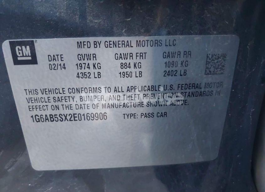 Photo 9 of 2014 Cadillac Ats LUXURY (VIN 1G6AB5SX2E0169906)