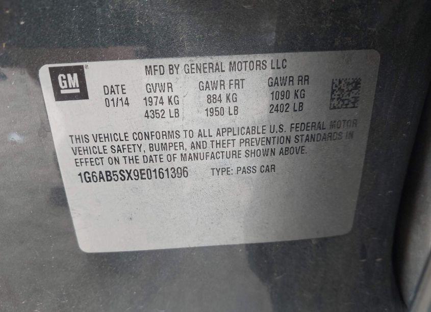 Photo 9 of 2014 Cadillac Ats LUXURY (VIN 1G6AB5SX9E0161396)