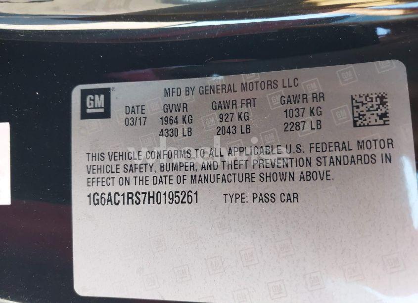 Photo 9 of 2017 Cadillac Ats PREMIUM PERFORMANCE (VIN 1G6AC1RS7H0195261)