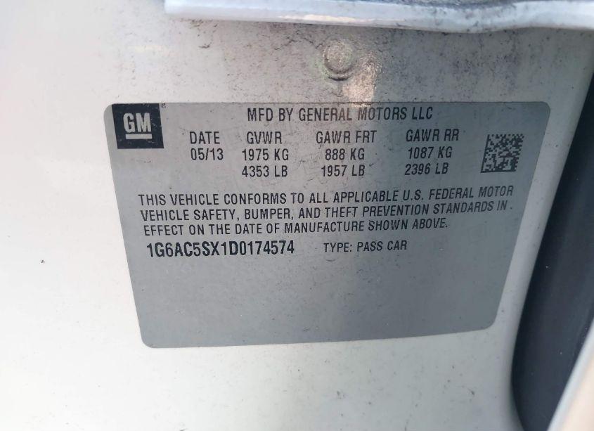 Photo 9 of 2013 Cadillac Ats PERFORMANCE (VIN 1G6AC5SX1D0174574)