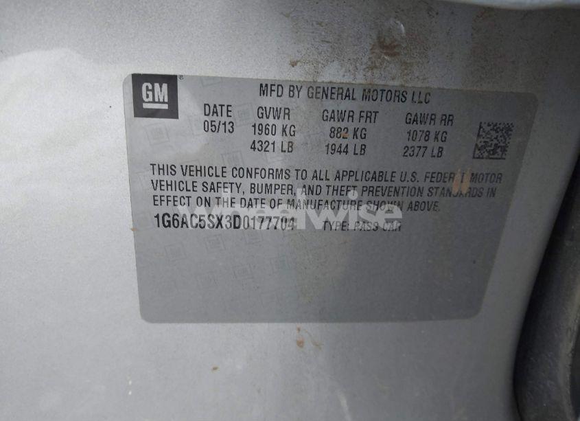 Photo 9 of 2013 Cadillac Ats PERFORMANCE (VIN 1G6AC5SX3D0177704)